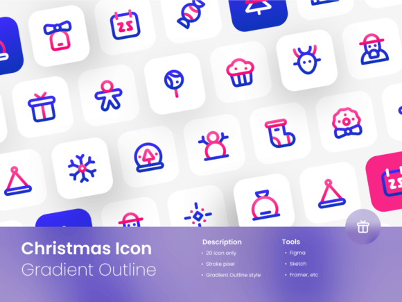 Choosing a Modern Festive Icon Set: Evaluating the Christmas Icons Gradient Outline