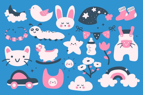 Cute Baby Doodle Illustration: The Artful Blend of Emotion and Functionality