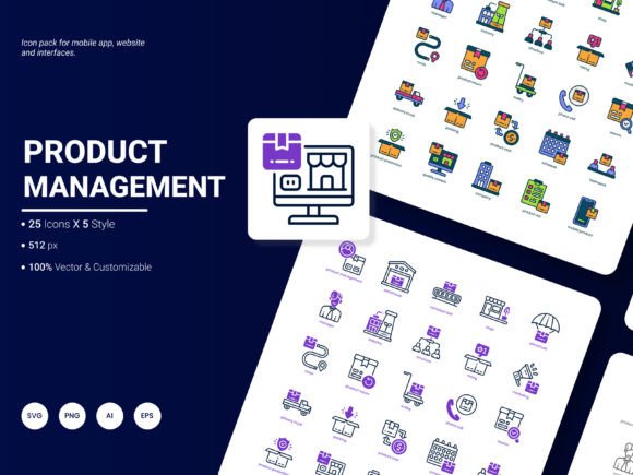 Enhance Your Design Projects with the Product Management Icon Pack