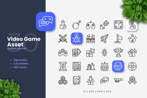 Enhancing Your Projects with Video Game Asset Icons