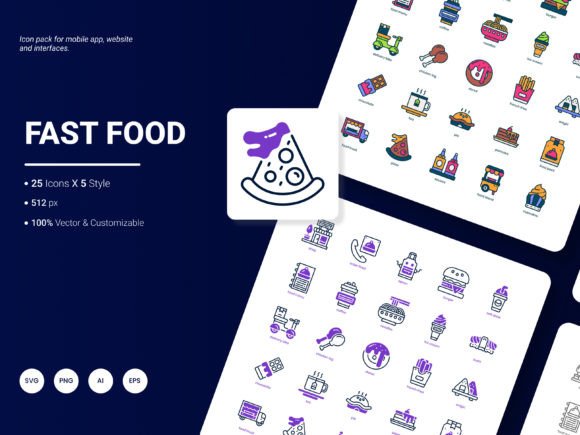Fast Food Icon Pack: A Strategic Asset for Visual Communication