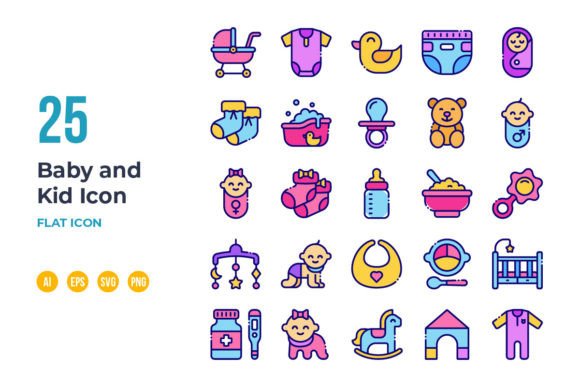 The Baby and Kid Icon Set: A Modern Tool for Modern Creators