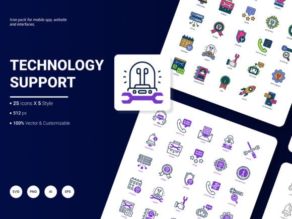 The Technology Support Icon Pack: A Designer's Swiss Army Knife