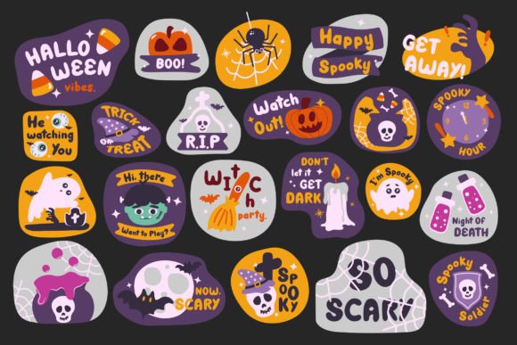 Your Ultimate Halloween Branding Toolkit: The Halloween Badge Illustration Set